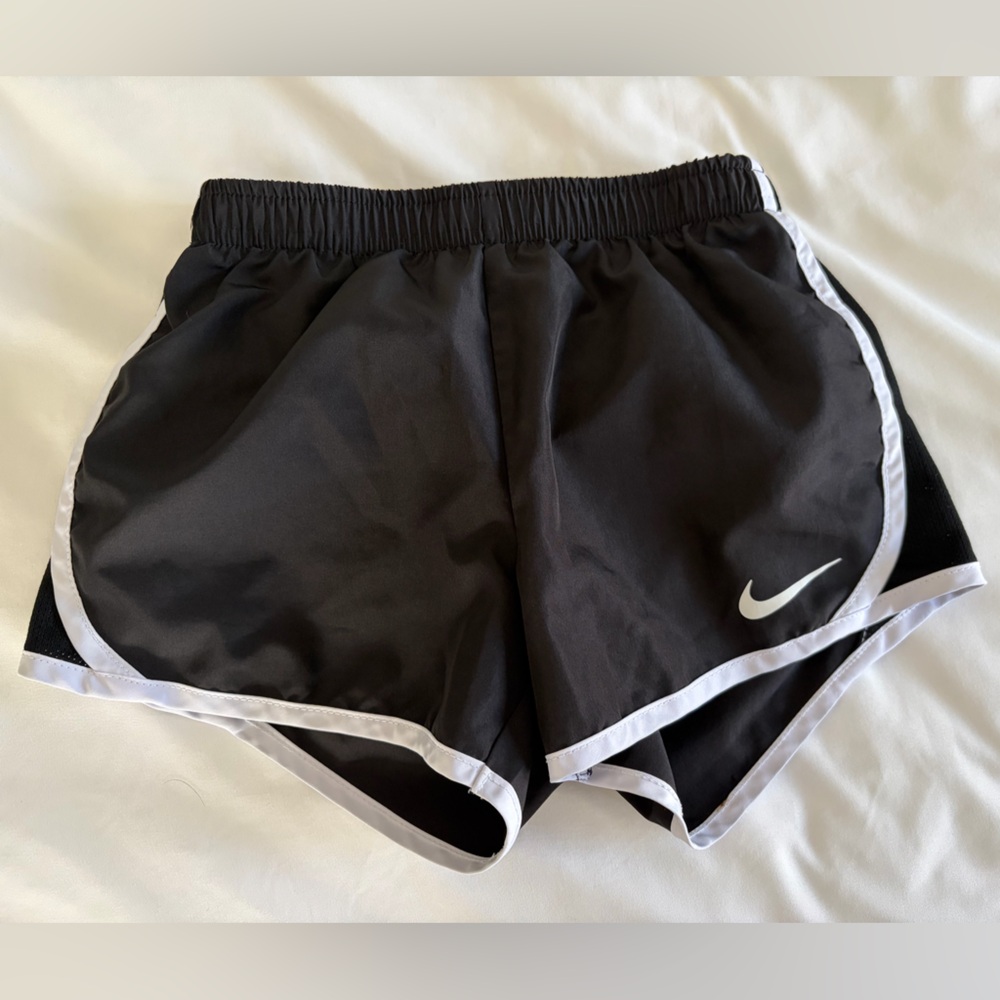 Nike Kids Black and White Shorts